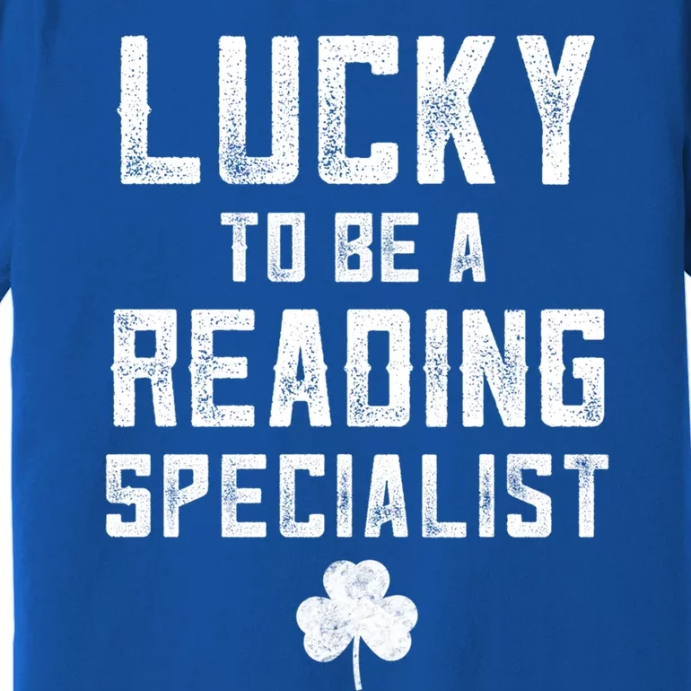 St Patricks Day Reading Specialisgift Lucky Book Teacher Great Gift Premium T-Shirt