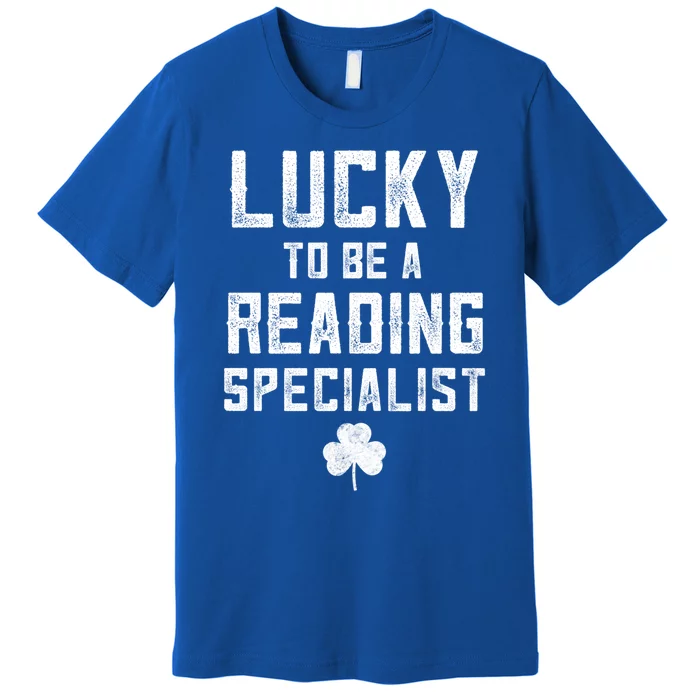 St Patricks Day Reading Specialisgift Lucky Book Teacher Great Gift Premium T-Shirt