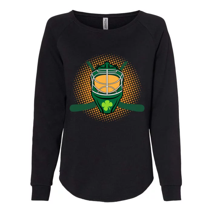 St Patricks Day Ice Hockey Lover Player Irish Green Graphic Cool Gift Womens California Wash Sweatshirt