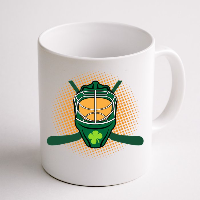 St Patricks Day Ice Hockey Lover Player Irish Green Graphic Cool Gift Front & Back Coffee Mug