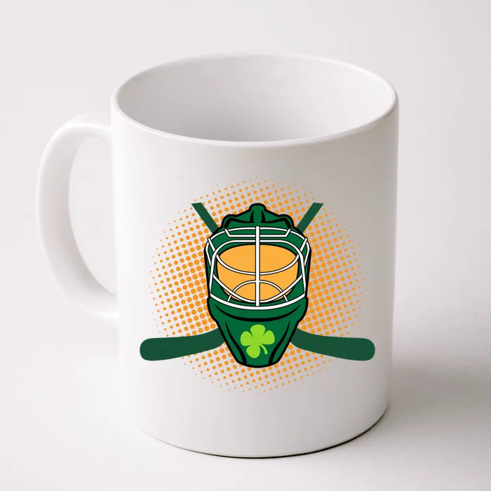 St Patricks Day Ice Hockey Lover Player Irish Green Graphic Cool Gift Front & Back Coffee Mug