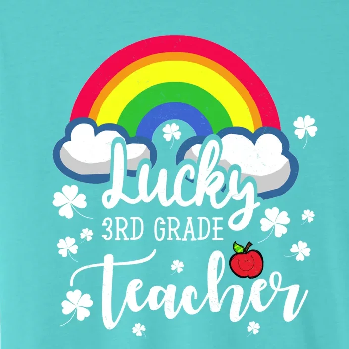 St Patricks Day Lucky 3rd Grade Teacher Cute Gift ChromaSoft Performance T-Shirt