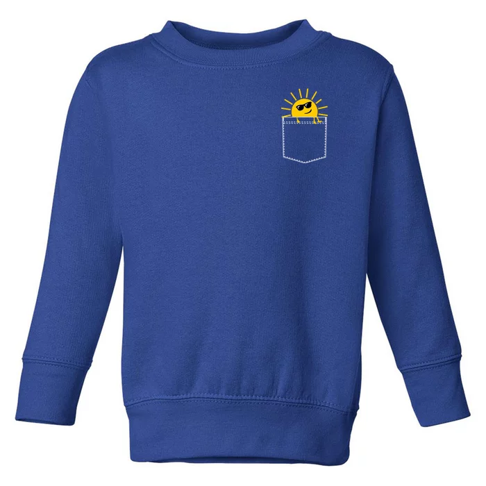 Sunrise Pocket Design Toddler Sweatshirt