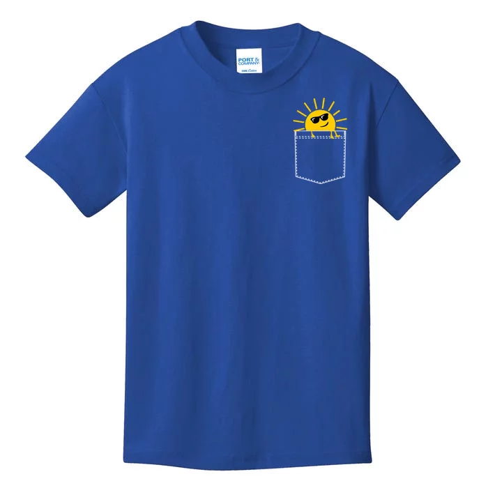 Sunrise Pocket Design Kids T-Shirt