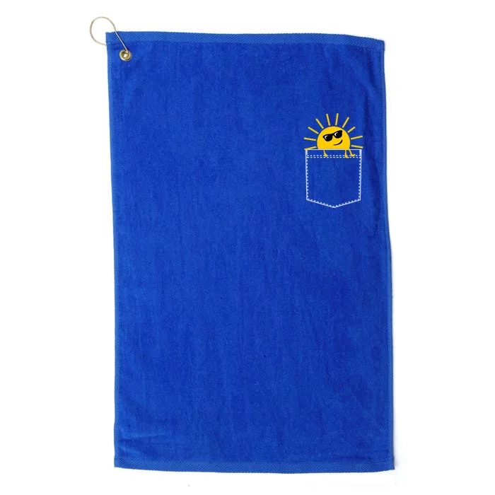 Sunrise Pocket Design Platinum Collection Golf Towel