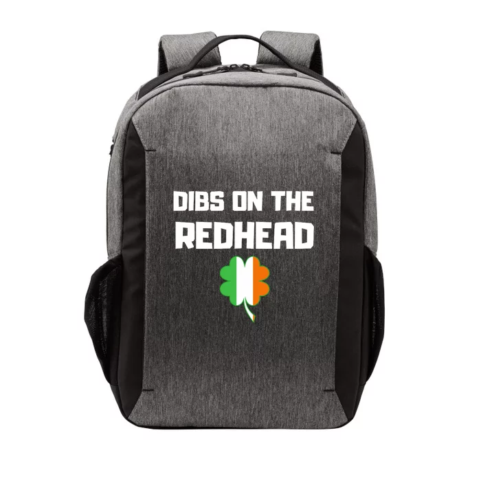 St Patricks Day Dibs On The Redhead Funny Vector Backpack