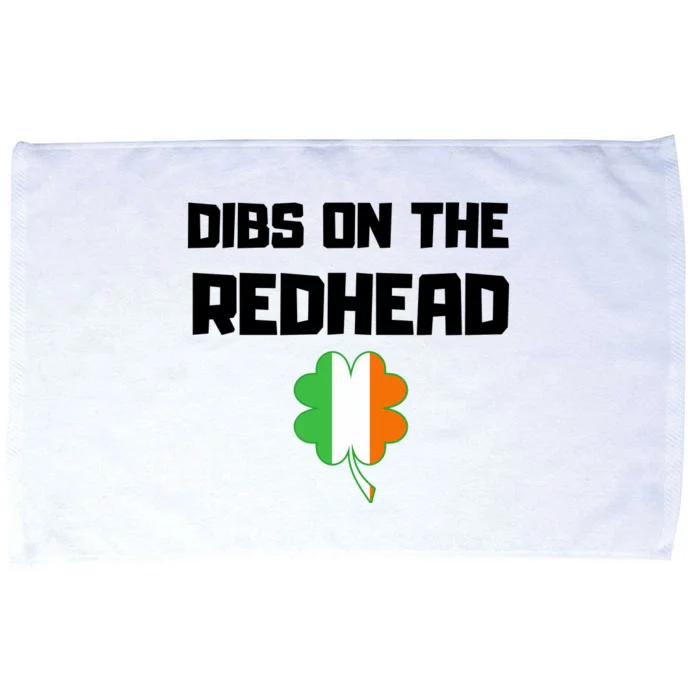 St Patricks Day Dibs On The Redhead Funny Microfiber Hand Towel