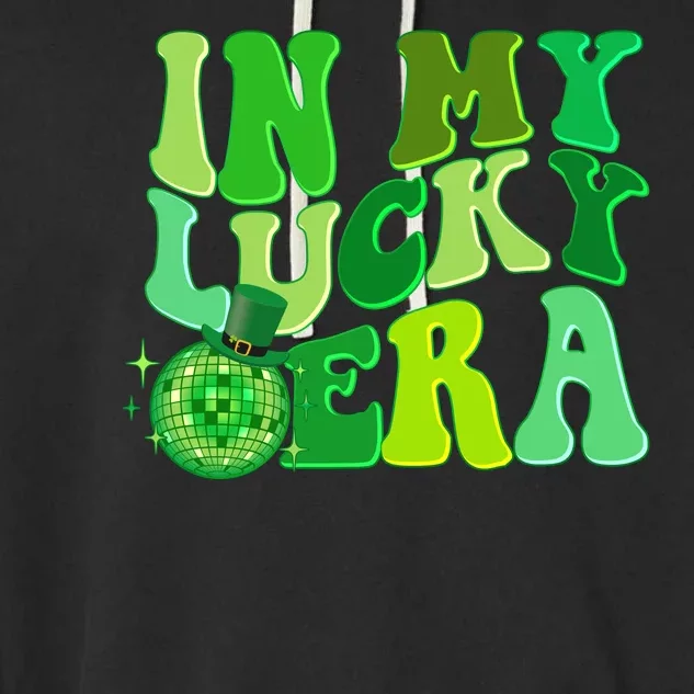 St Patricks Day In My Lucky Era Disco Ball Garment-Dyed Fleece Hoodie