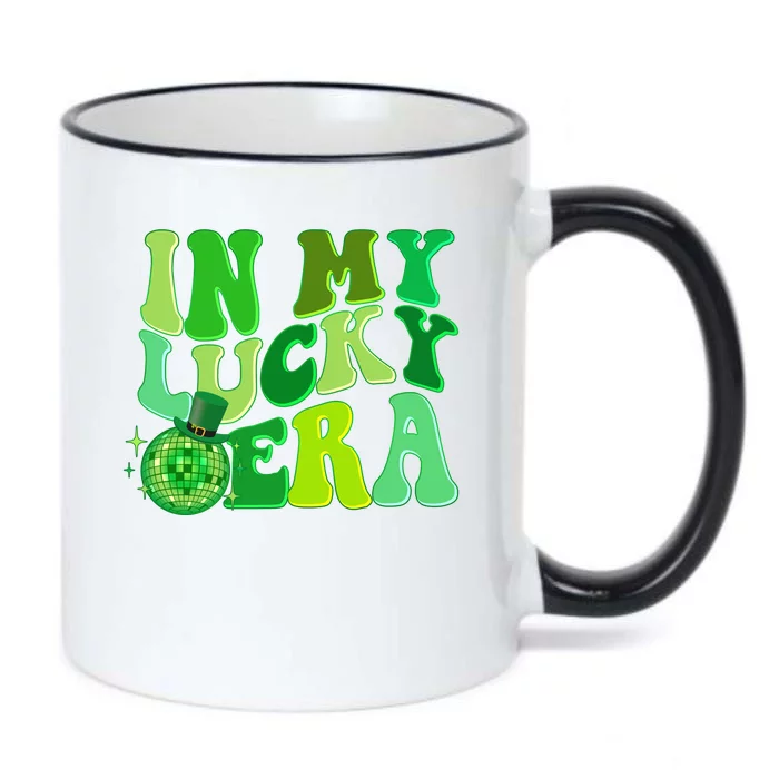 St Patricks Day In My Lucky Era Disco Ball Black Color Changing Mug