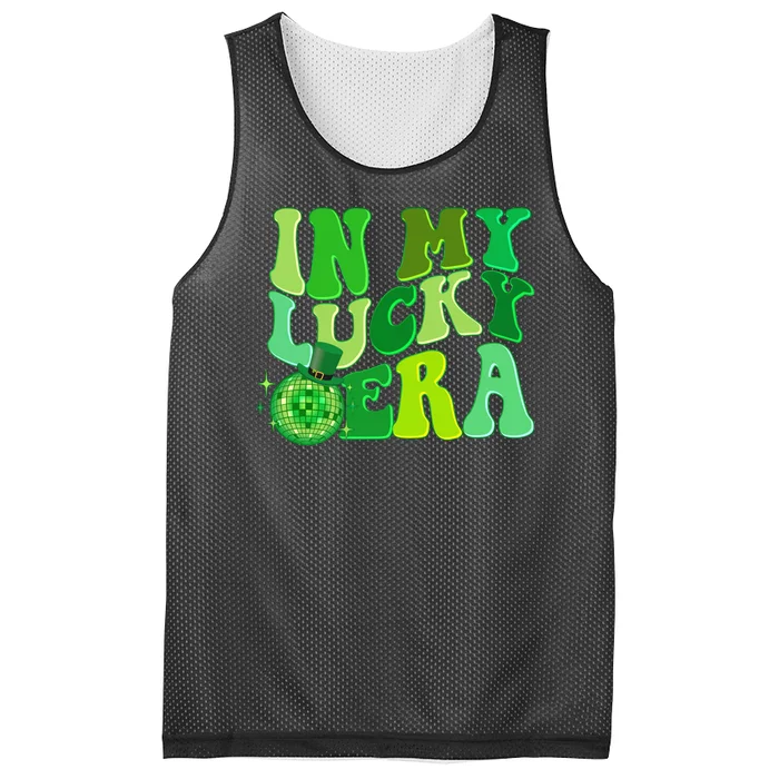 St Patricks Day In My Lucky Era Disco Ball Mesh Reversible Basketball Jersey Tank