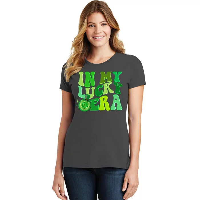 St Patricks Day In My Lucky Era Disco Ball Women's T-Shirt