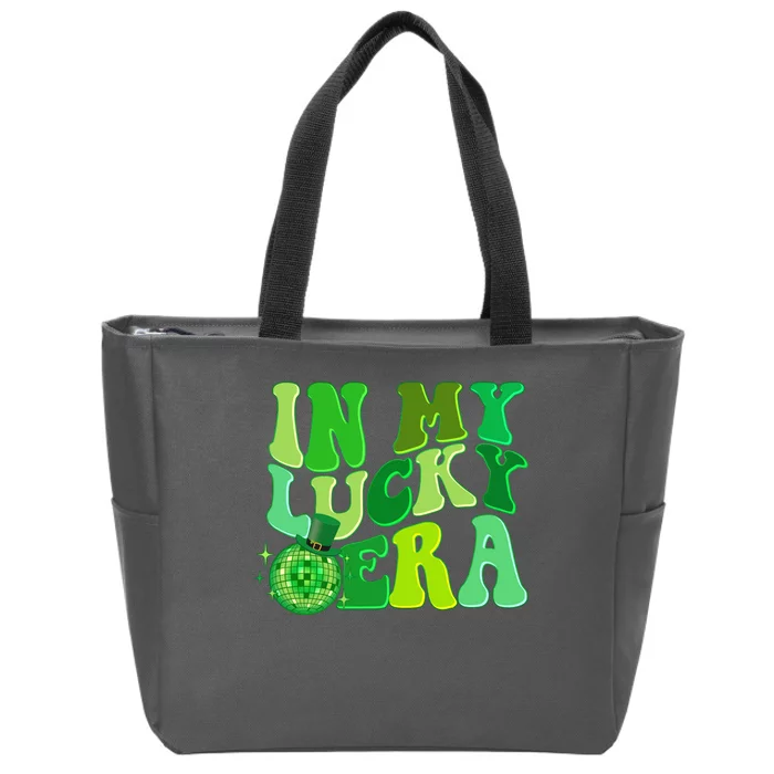 St Patricks Day In My Lucky Era Disco Ball Zip Tote Bag