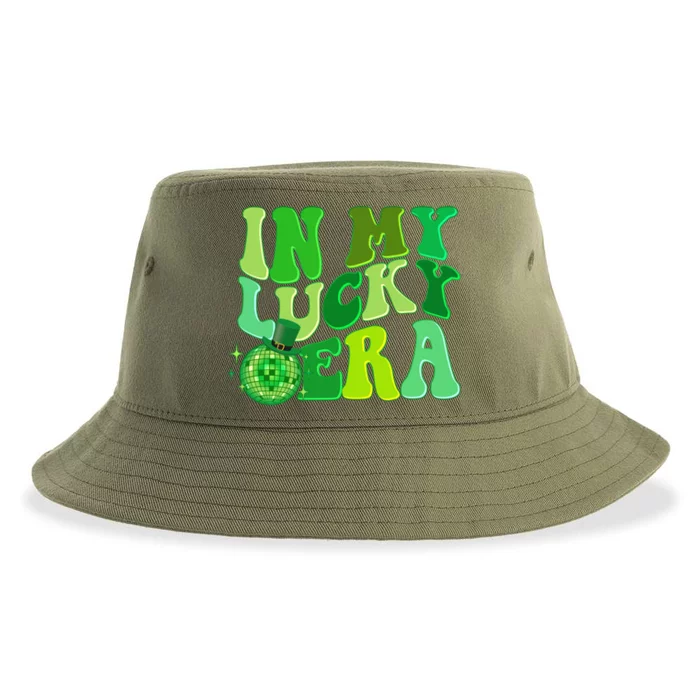 St Patricks Day In My Lucky Era Disco Ball Sustainable Bucket Hat