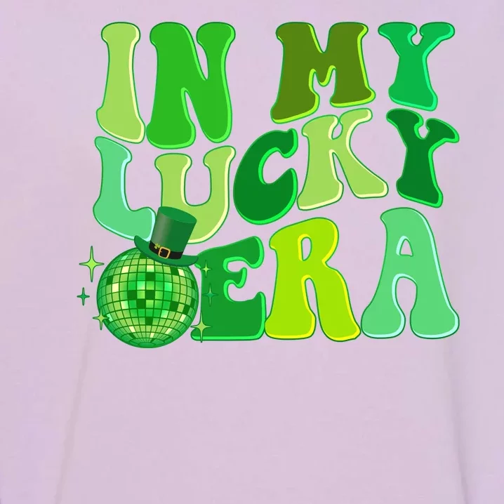 St Patricks Day In My Lucky Era Disco Ball Garment-Dyed Sweatshirt