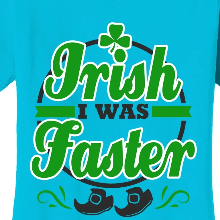 St Patricks Day Marathon Running Runner Irish Faster Funny Gift Women's T-Shirt