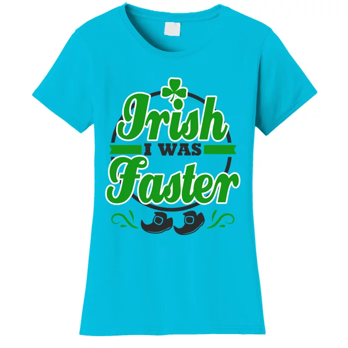 St Patricks Day Marathon Running Runner Irish Faster Funny Gift Women's T-Shirt