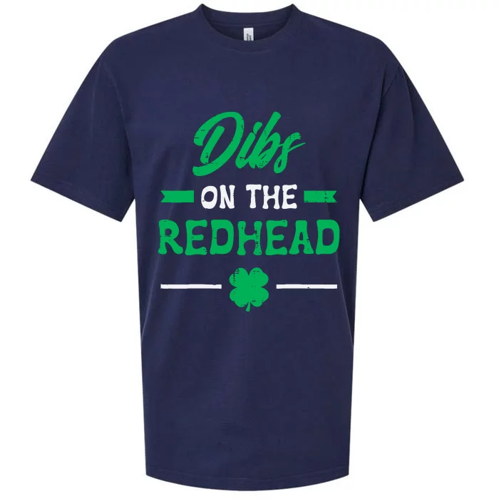 St Patricks Day Dibs Redhead Saint Pattys Paddys Sueded Cloud Jersey T-Shirt