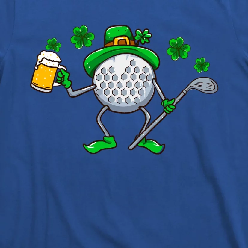 St Patricks Day Golf Golfing Irish Golfer Beer Humor Dad Gift T-Shirt