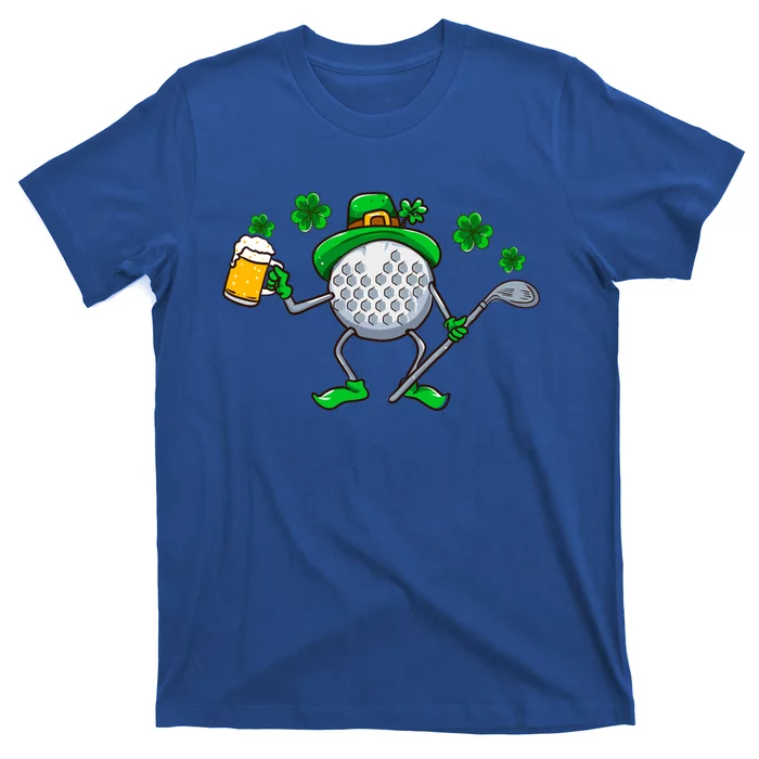 St Patricks Day Golf Golfing Irish Golfer Beer Humor Dad Gift T-Shirt