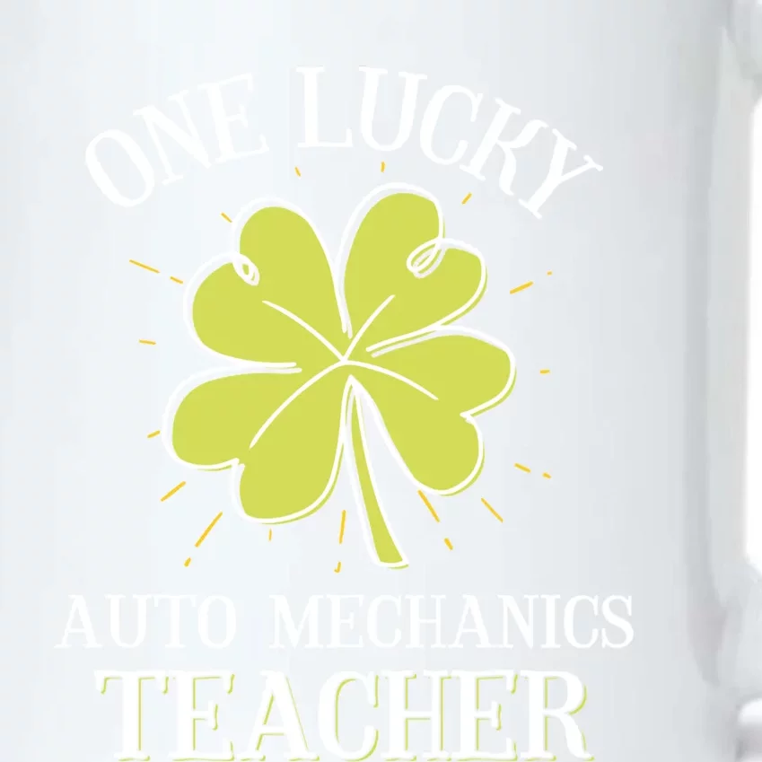 St Patricks Day Meaningful Gift Lucky Auto Mechanics Coach Gift Black Color Changing Mug