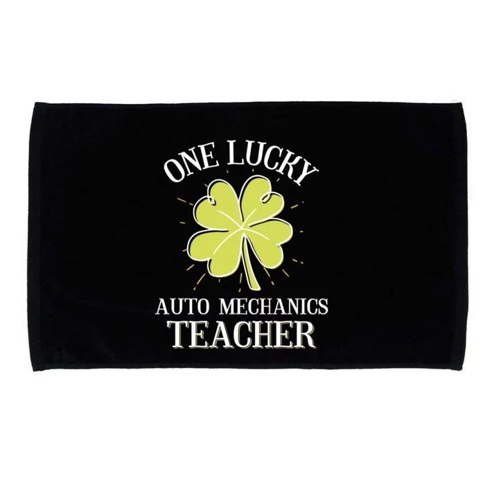 St Patricks Day Meaningful Gift Lucky Auto Mechanics Coach Gift Microfiber Hand Towel