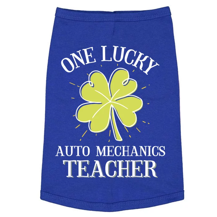 St Patricks Day Meaningful Gift Lucky Auto Mechanics Coach Gift Doggie Tank