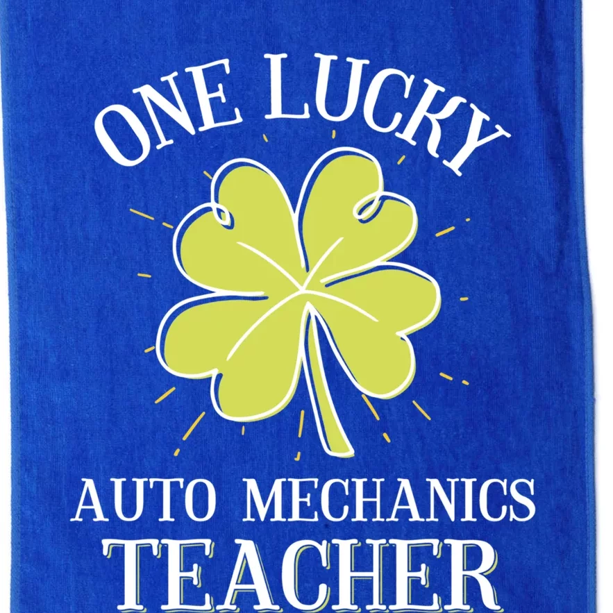 St Patricks Day Meaningful Gift Lucky Auto Mechanics Coach Gift Platinum Collection Golf Towel