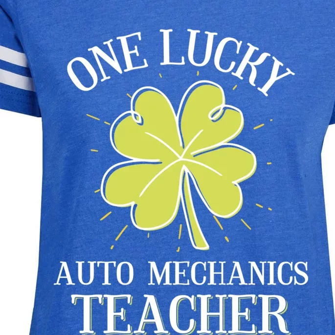 St Patricks Day Meaningful Gift Lucky Auto Mechanics Coach Gift Enza Ladies Jersey Football T-Shirt