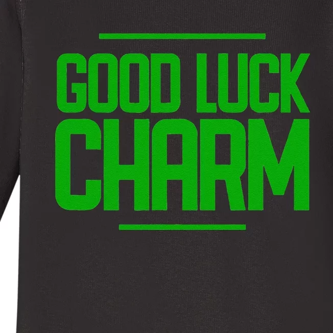 St. Patty Day Saint Patrick's Day Good Luck Charm Baby Long Sleeve Bodysuit