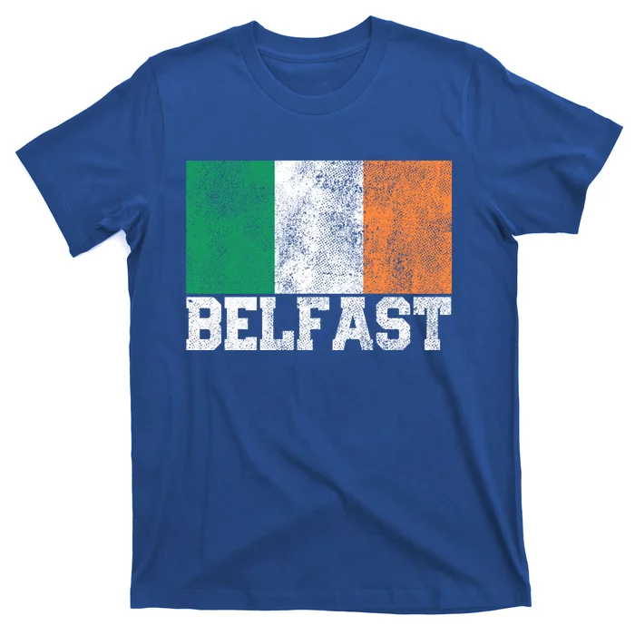 St Patrick's Day Irish Flag Belfast Ireland Saint Paddy's Funny Gift T-Shirt