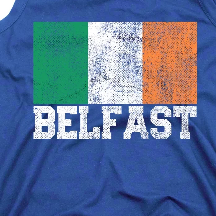 St Patrick's Day Irish Flag Belfast Ireland Saint Paddy's Funny Gift Tank Top