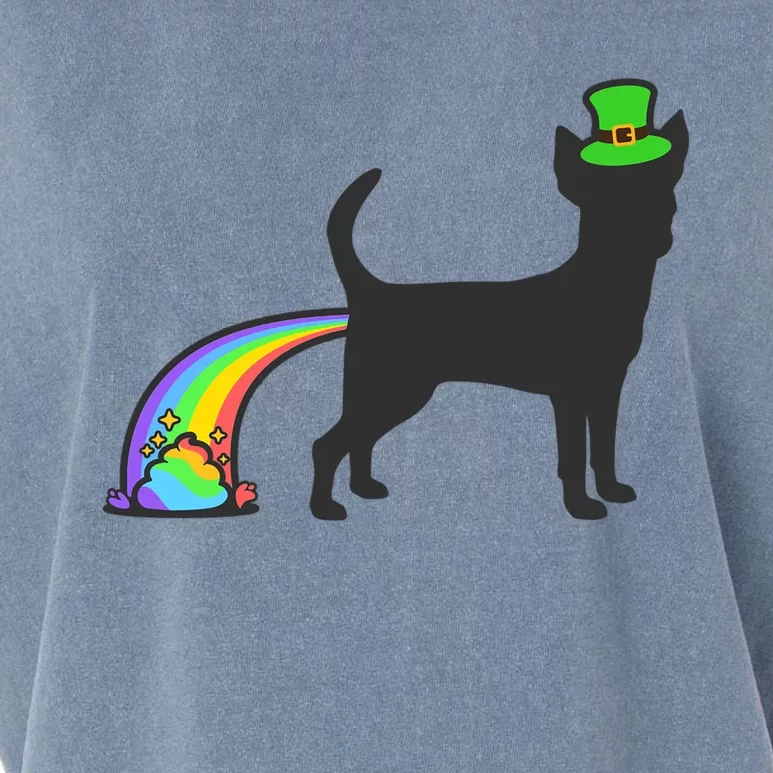 St Patricks Day Rainbow Dog Chihuahua Meaningful Gift Garment-Dyed Women's Muscle Tee