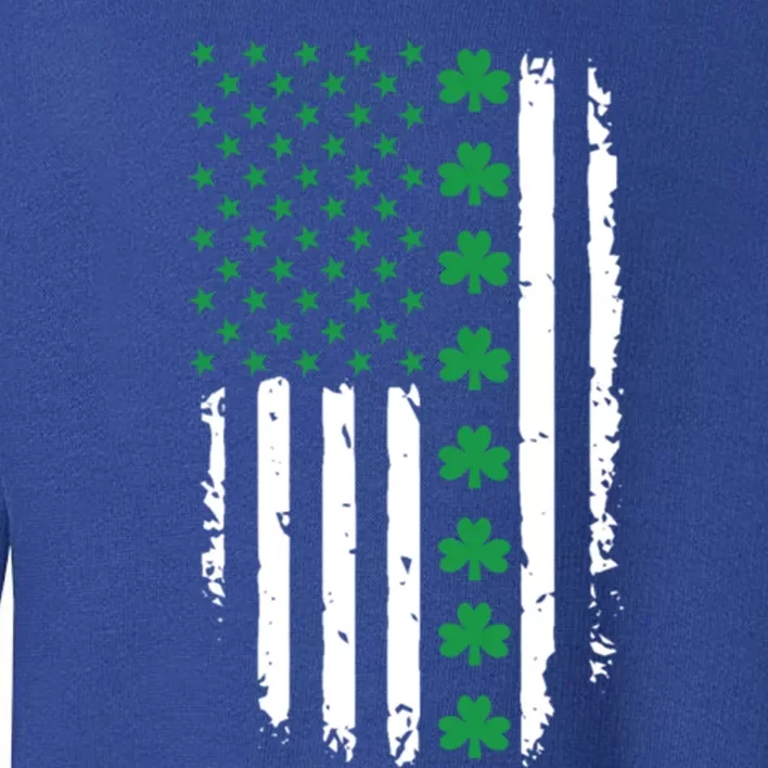 St Patrick's Day Irish American Flag Patty's Day Gift Toddler Sweatshirt