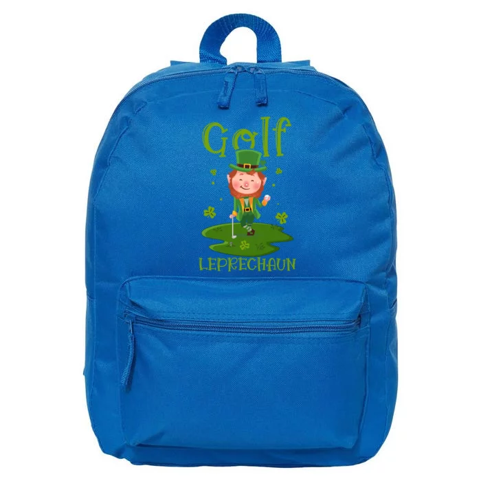 St Patricks Day Shamrocks Shenanigans Leprechaun Golf Gift 16 in Basic Backpack