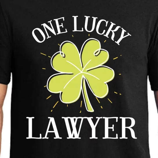 St Patricks Day Cool Gift Lucky Lawyer Gift Pajama Set