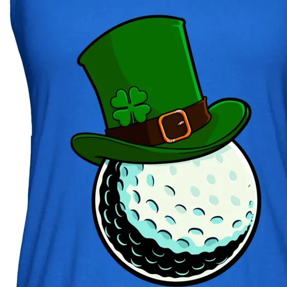 St Patricks Day Golf Lucky Leprechaun Shamrock Clovers Gift Ladies Essential Flowy Tank