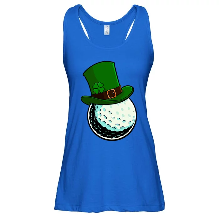 St Patricks Day Golf Lucky Leprechaun Shamrock Clovers Gift Ladies Essential Flowy Tank