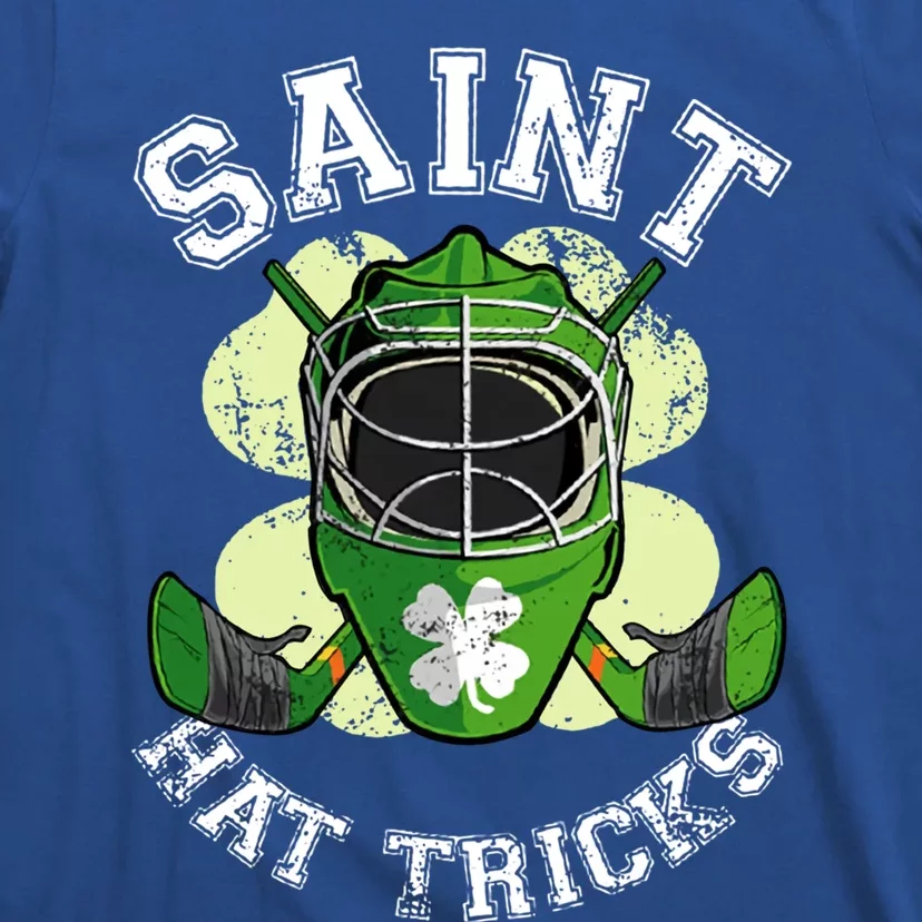 St Patricks Day Saint Hat Tricks Hockey Shamrock Great Gift T-Shirt