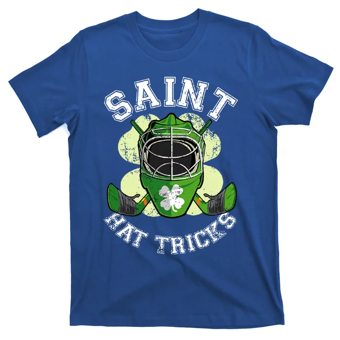 St Patricks Day Saint Hat Tricks Hockey Shamrock Great Gift T-Shirt