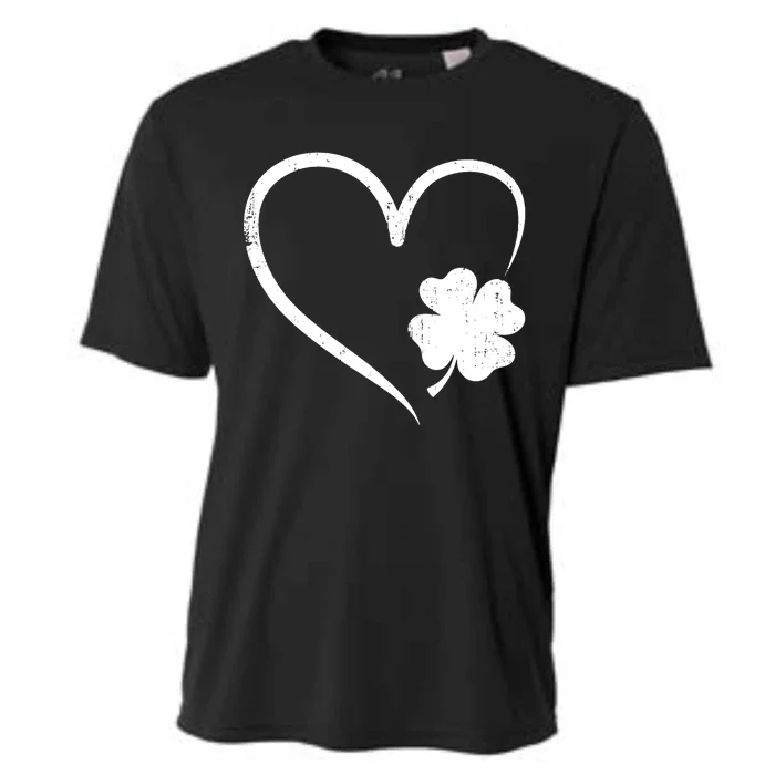 St Patricks day love with heart and shamrock clover Cooling Performance Crew T-Shirt