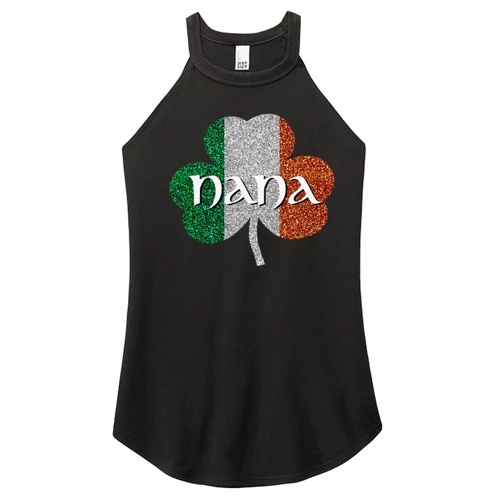 Saint Patrick's Day Nana Fun Grandmother Gift Women’s Perfect Tri Rocker Tank