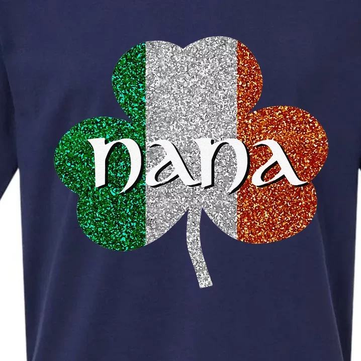 Saint Patrick's Day Nana Fun Grandmother Gift Sueded Cloud Jersey T-Shirt