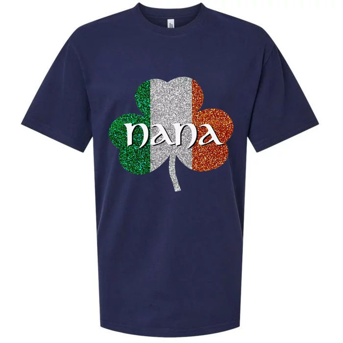 Saint Patrick's Day Nana Fun Grandmother Gift Sueded Cloud Jersey T-Shirt