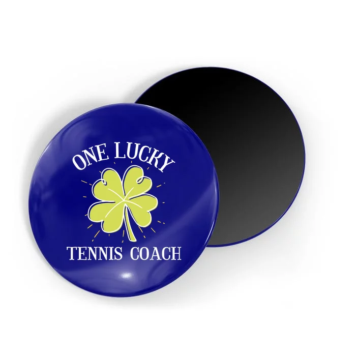 St Patricks Day Gift Lucky Tennis Coach Gift Magnet