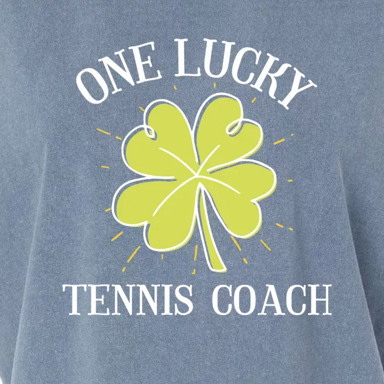 St Patricks Day Gift Lucky Tennis Coach Gift Garment-Dyed Women's Muscle Tee