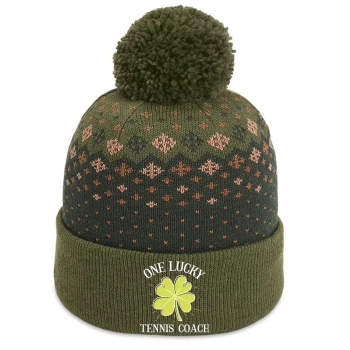 St Patricks Day Gift Lucky Tennis Coach Gift The Baniff Cuffed Pom Beanie