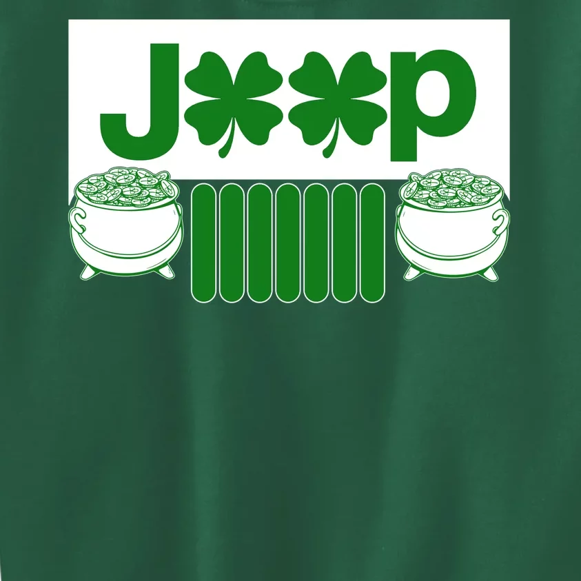 St Patrick's Day Shamrock Grille Kids Sweatshirt