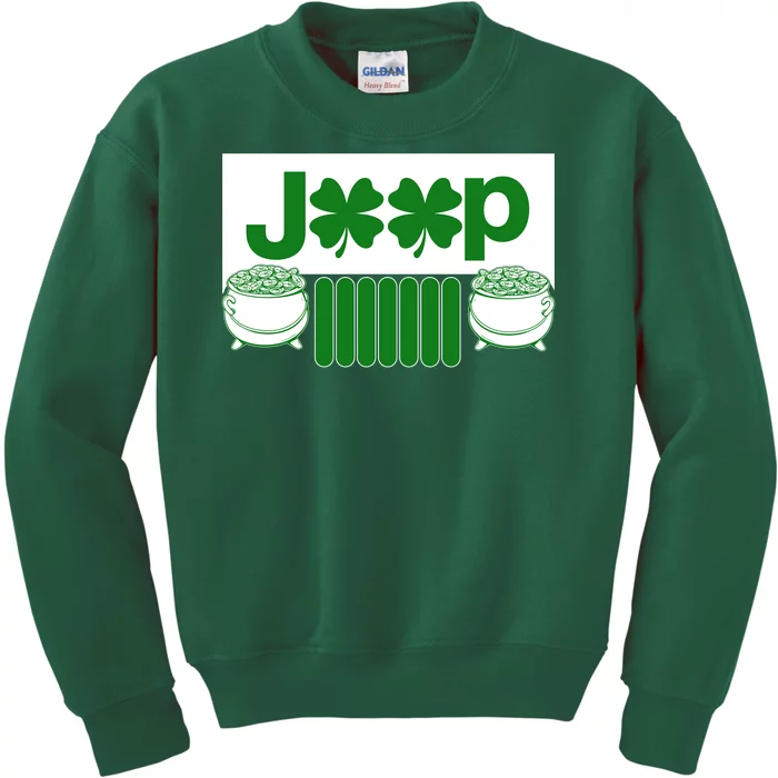 St Patrick's Day Shamrock Grille Kids Sweatshirt