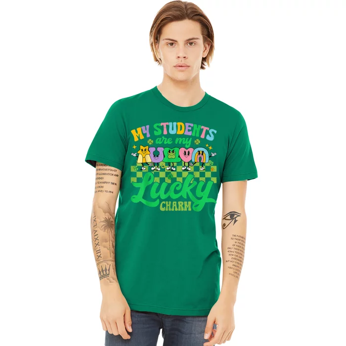 St Patricks Day Teacher Shirt My Students Are My Lucky Charm Premium T-Shirt