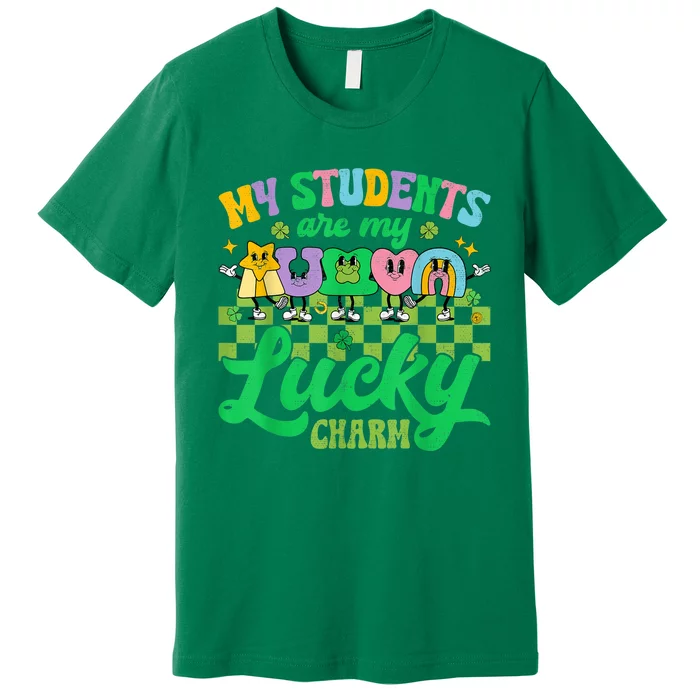 St Patricks Day Teacher Shirt My Students Are My Lucky Charm Premium T-Shirt